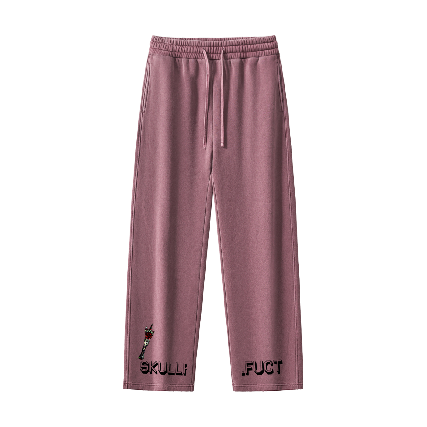 Frayed Enzyme Washed Fleece Sweatpants