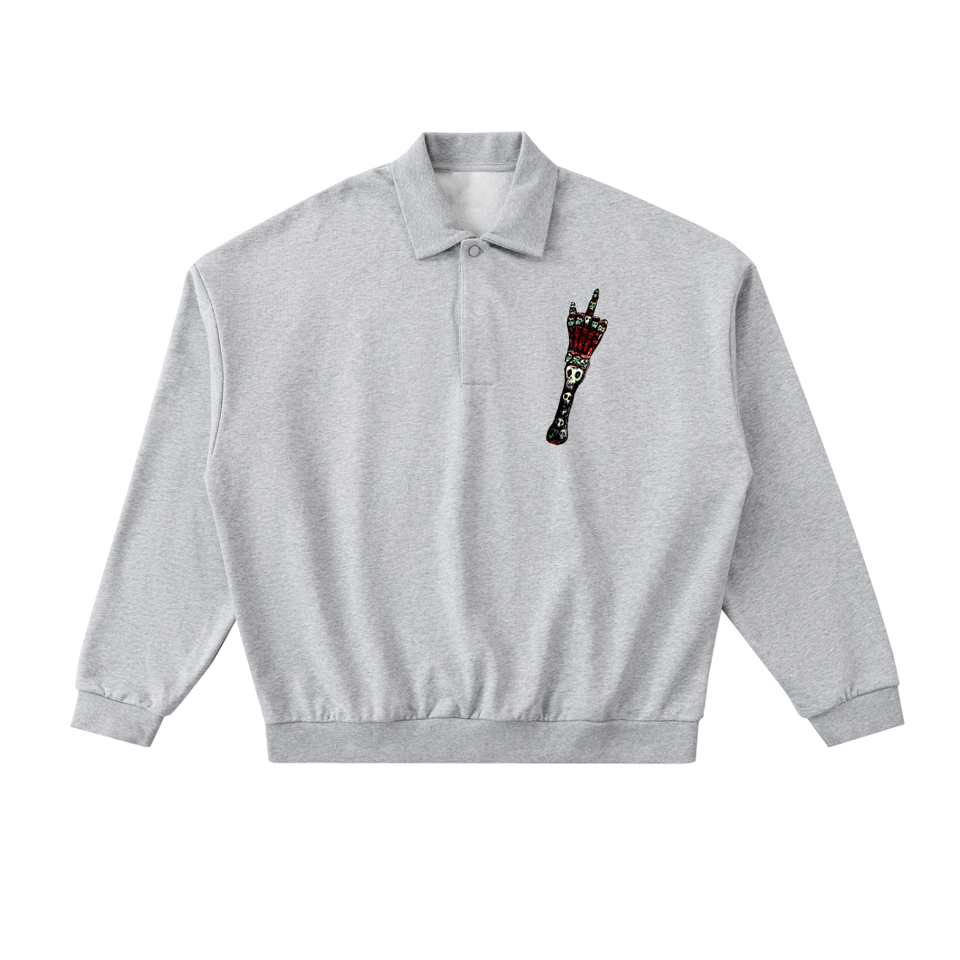 Heavyweight Fleece Polo Sweatshirt
