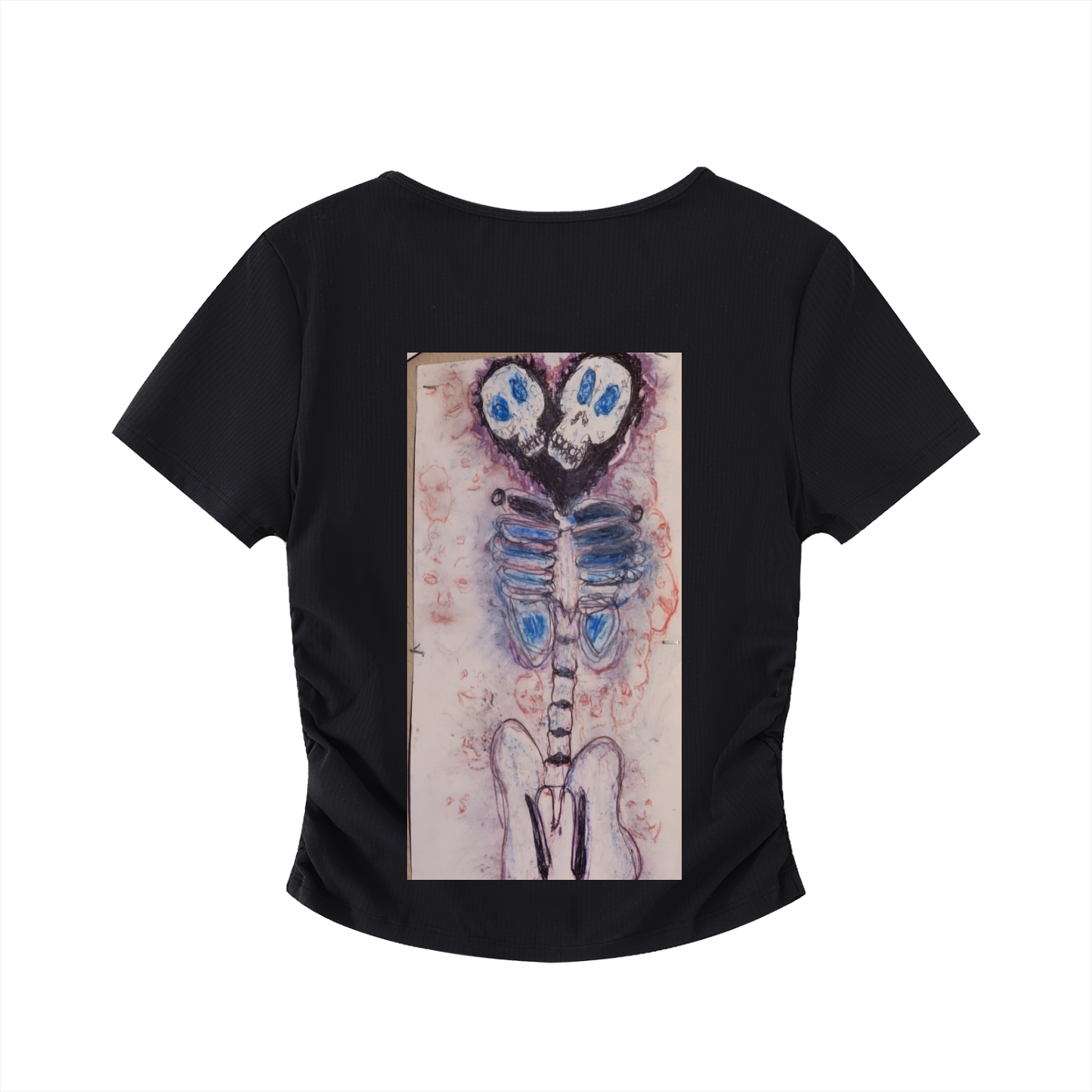 Ruched Bodycon Crop Top