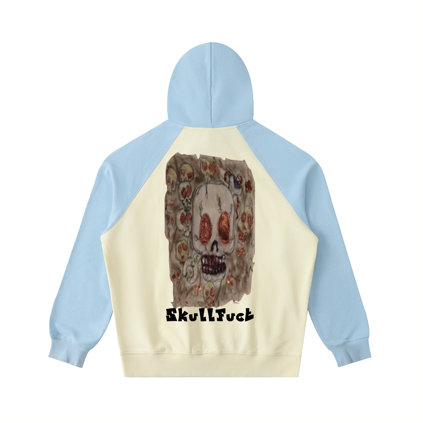 Color-Block Raglan Sleeve Hoodie