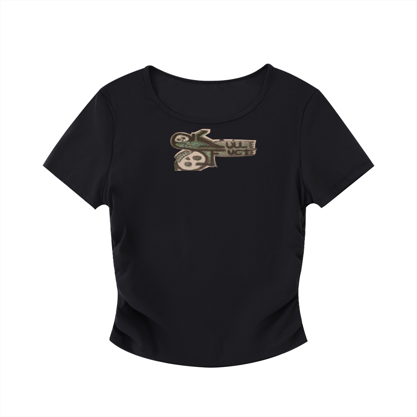 Ruched Bodycon Crop Top