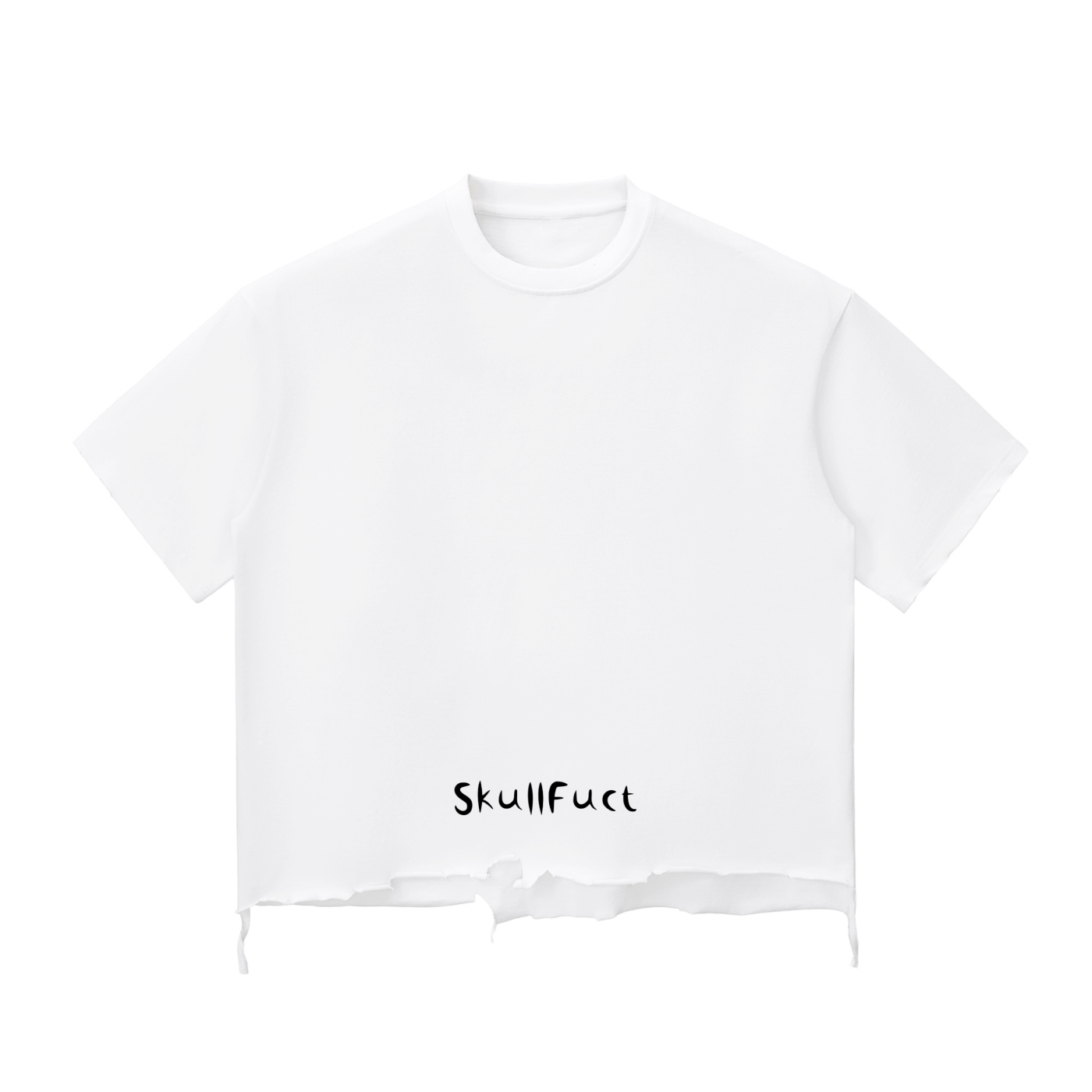 Snow Wash Raw-Hem Boxy T-shirt