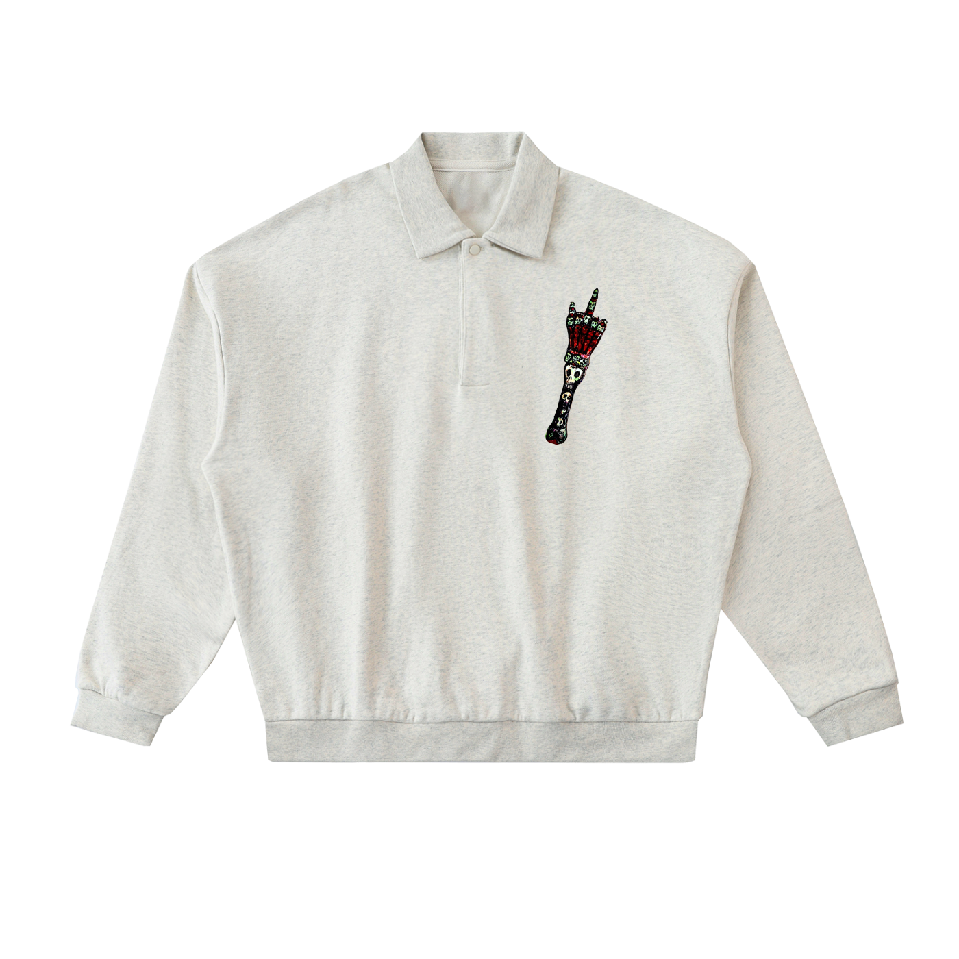 Heavyweight Fleece Polo Sweatshirt